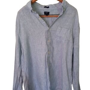 Reduced price!! J crew men's large slim fit long sleeve button down